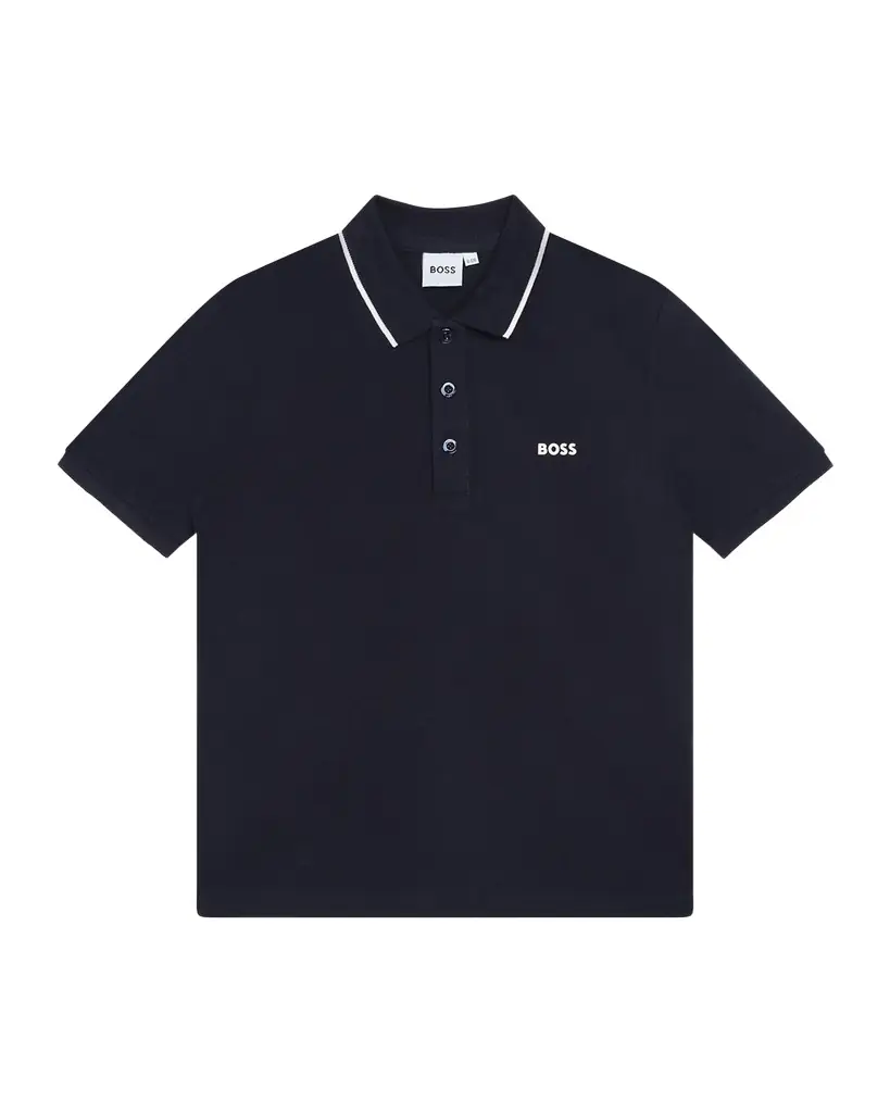 BOSS Boy 's Logo-Print Polo Shirt, Size