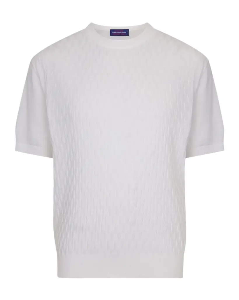 Stefano Ricci Men 's Cashmere Short-Sleeve Crewneck Sweater
