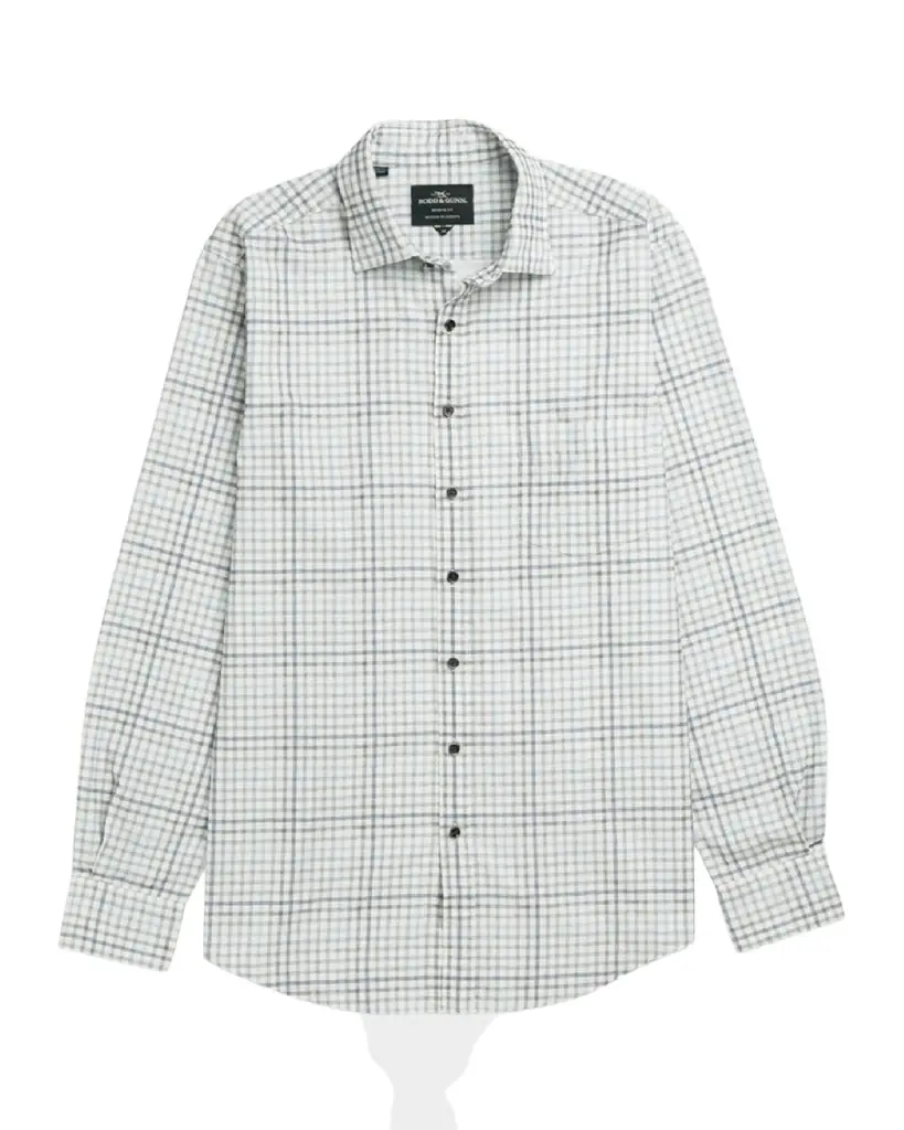 Rodd & Gunn Men 's Brookdale Multi-Check Corduroy Casual Button-Down Shirt - Women's Clothing