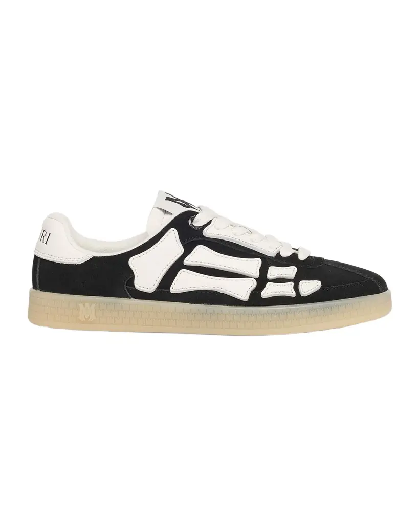 Amiri Pacific Bones Mixed Leather Sneakers - Women's Shoes