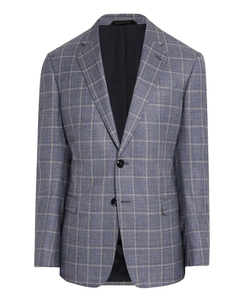 Giorgio Armani Men 's Windowpane Sport Coat