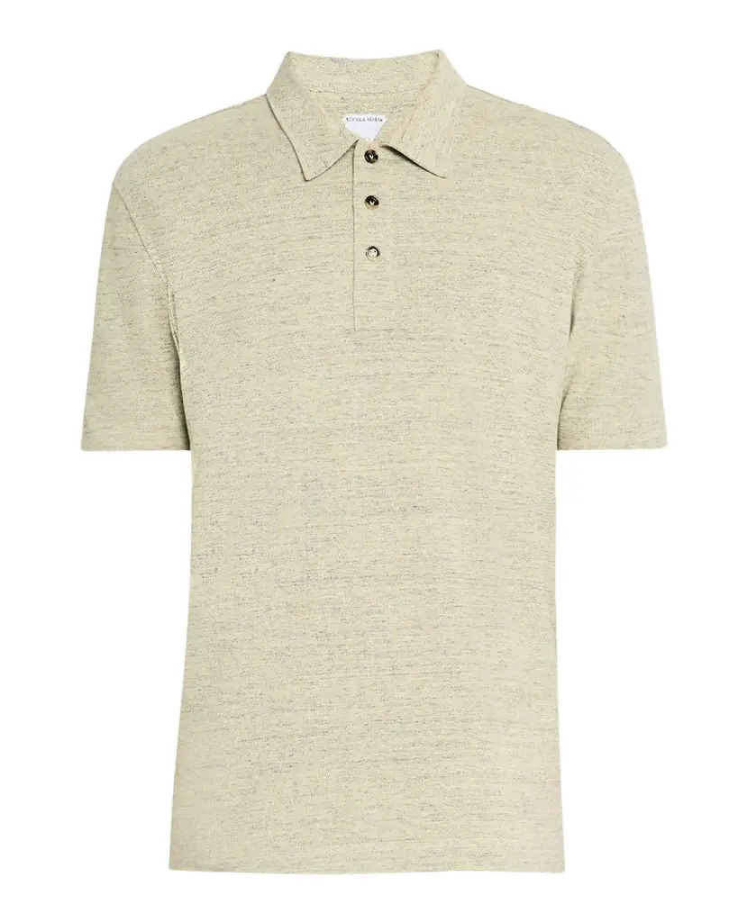 Bottega Veneta Men 's Chine Pique Polo Shirt