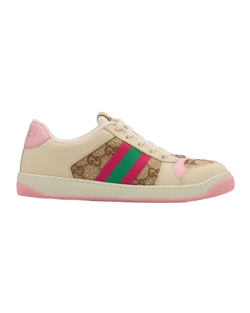 Gucci Screener GG Canvas Crystal Sneakers