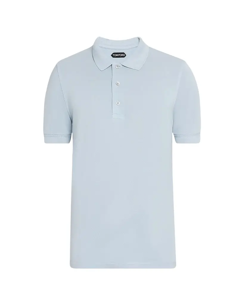 TOM FORD Men 's Lyocell Pique Polo Shirt