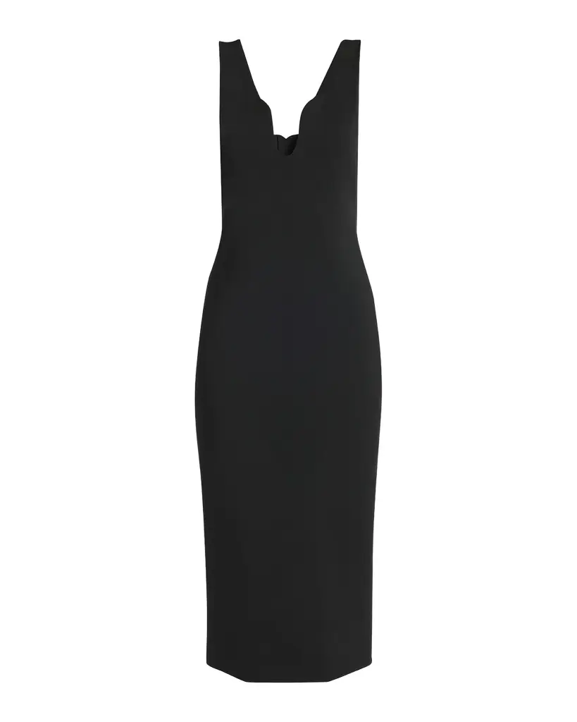 Giorgio Armani Stretch Jersey Body-Con Midi Dress - Women's Clothing