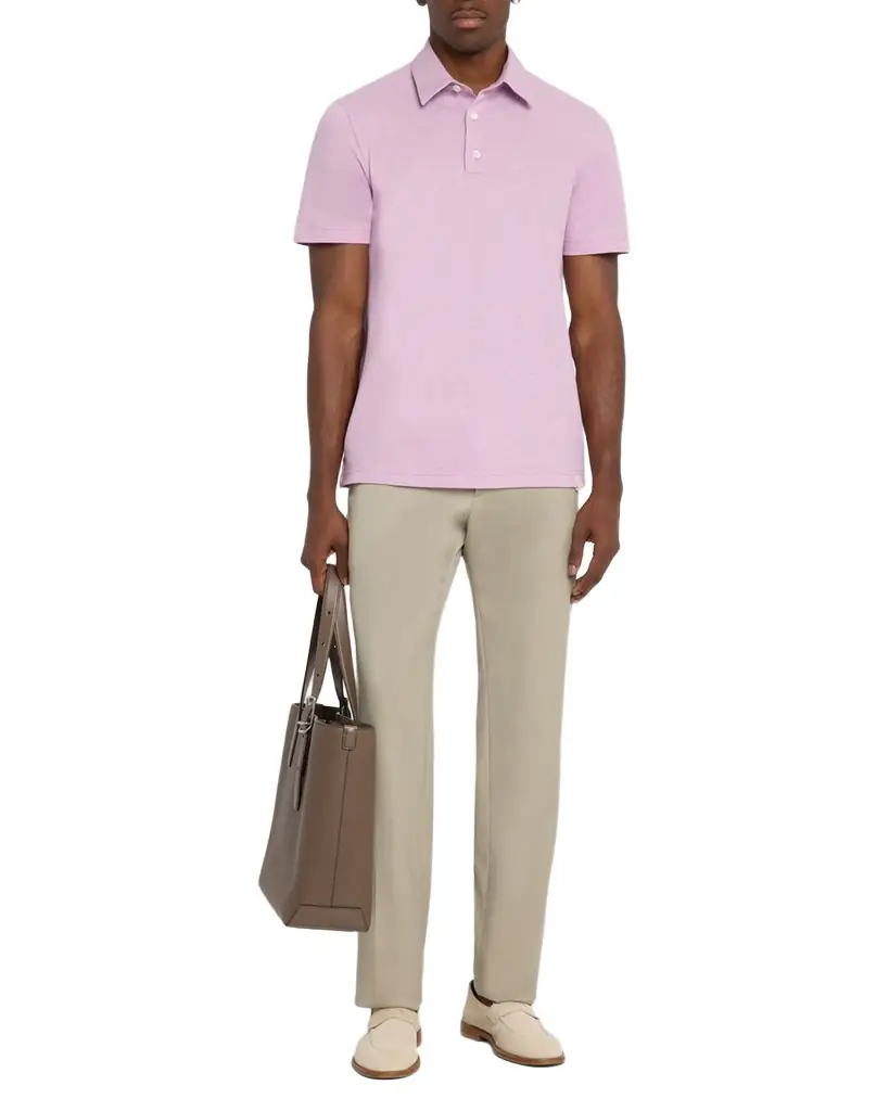Brioni Men 's Jersey Pique Polo Shirt