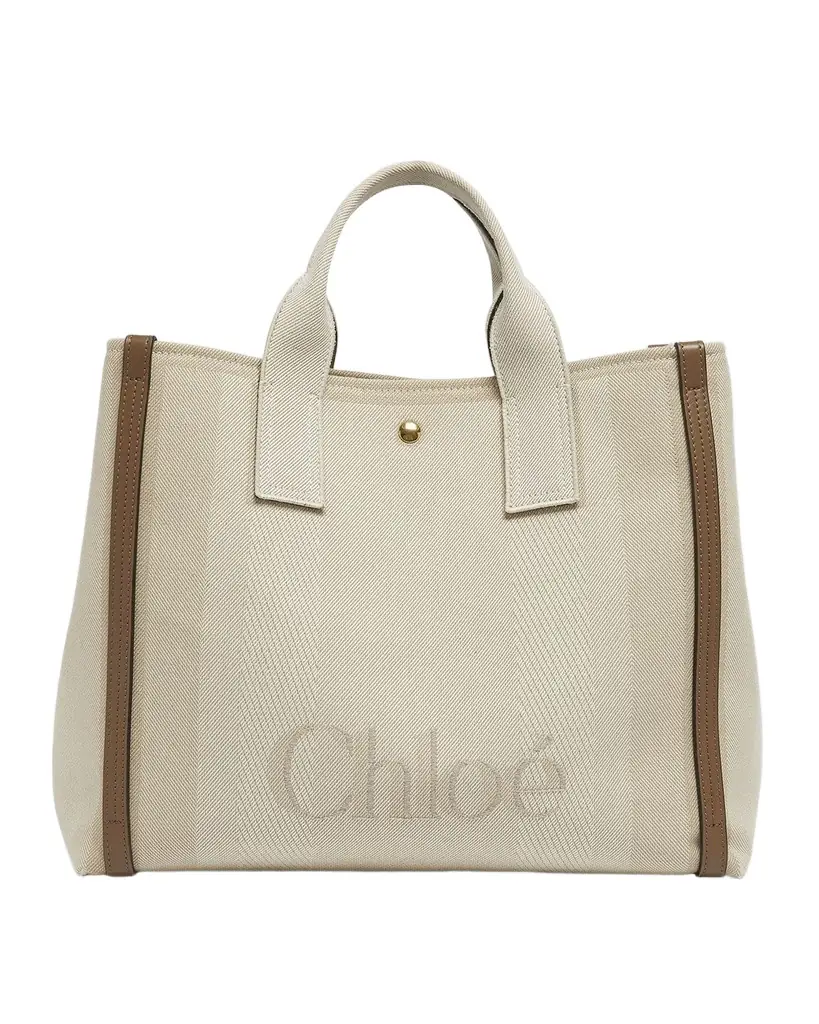 Chloe Large Carry Tote Bag in Jacquard Canvas