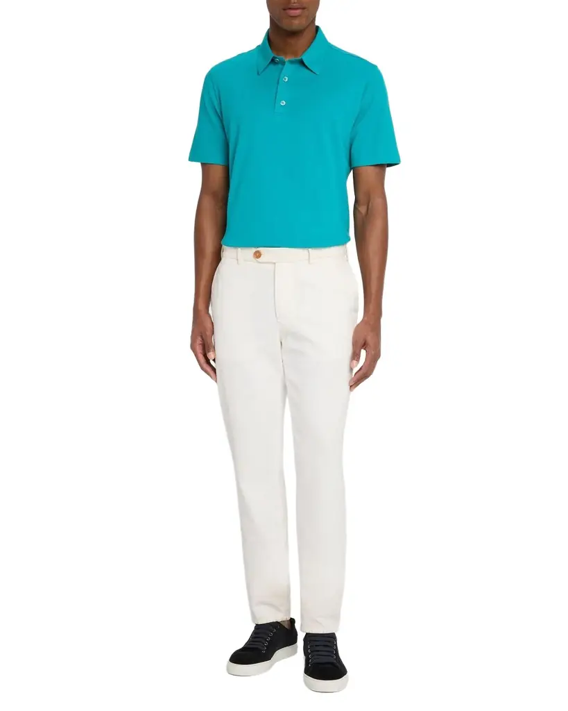 Brioni Men 's Jersey Pique Polo Shirt
