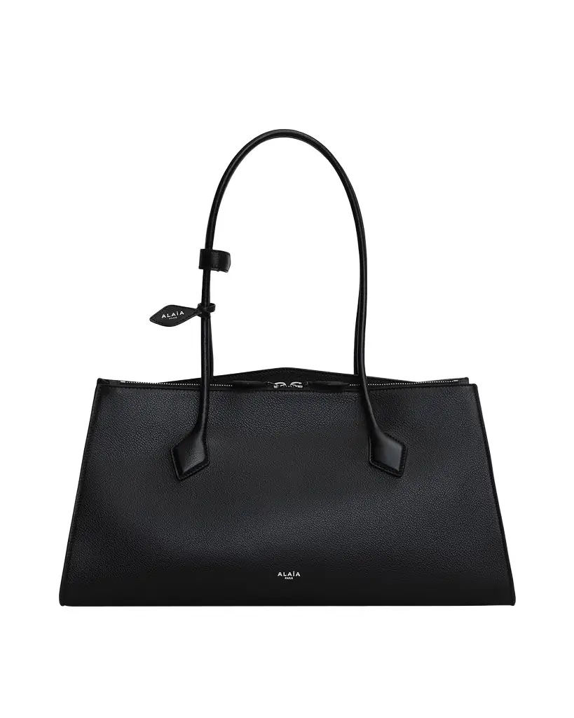 ALAIA Le Teckel Tote Bag in Grained Leather - Women's Bags