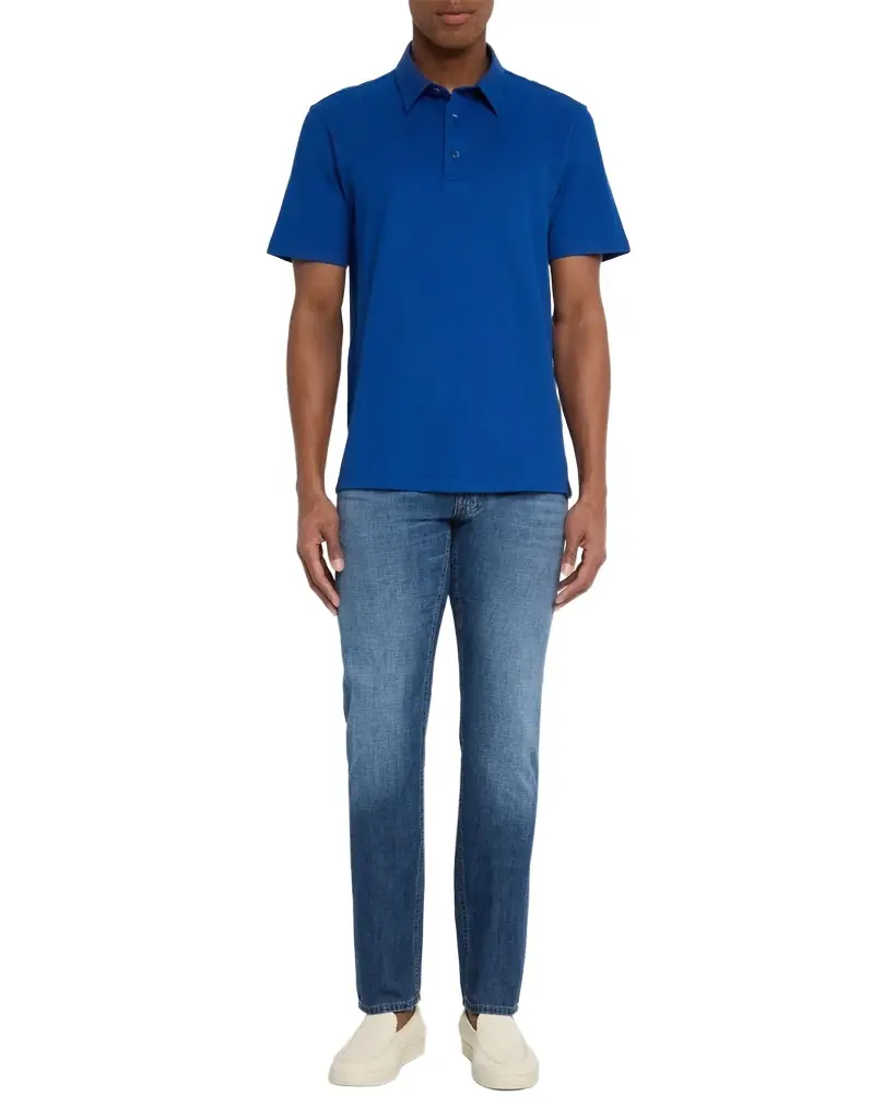 Brioni Men 's Jersey Pique Polo Shirt