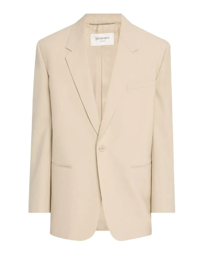 Saint Laurent Men 's Wool-Silk Relaxed Sport Coat