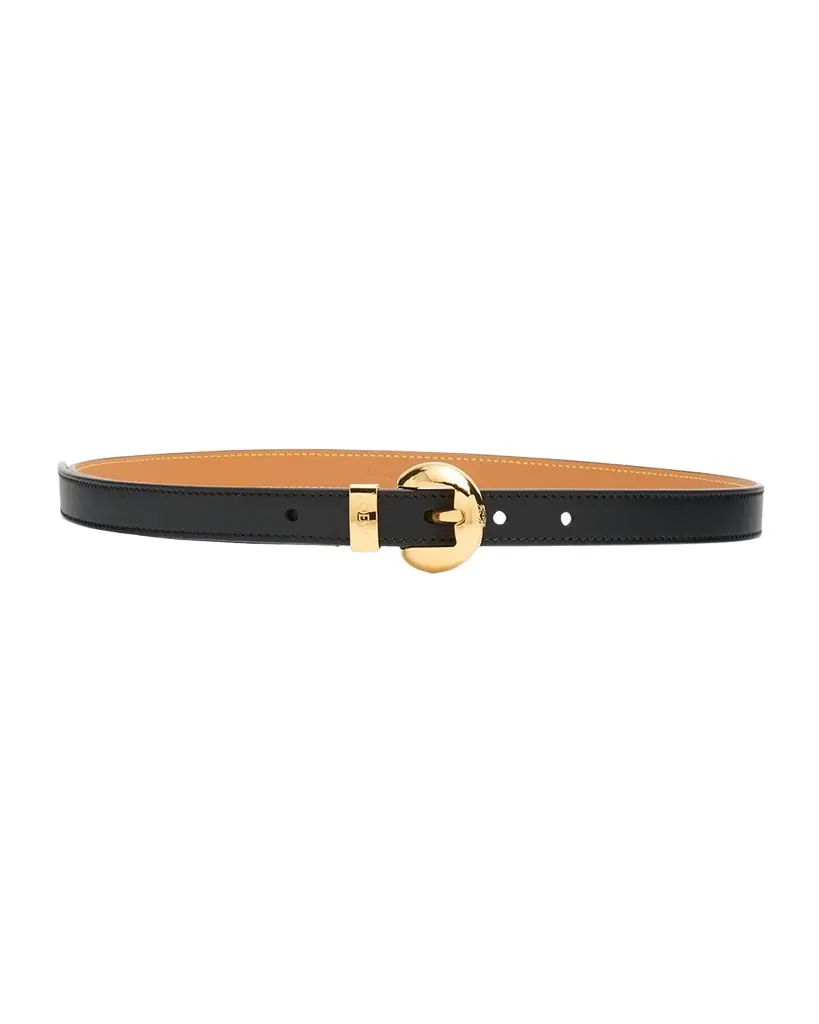 Loewe Pebble Leather Skinny Belt