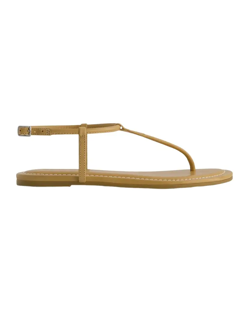 Bernardo Hercu Leather Ankle-Strap Flat Sandals