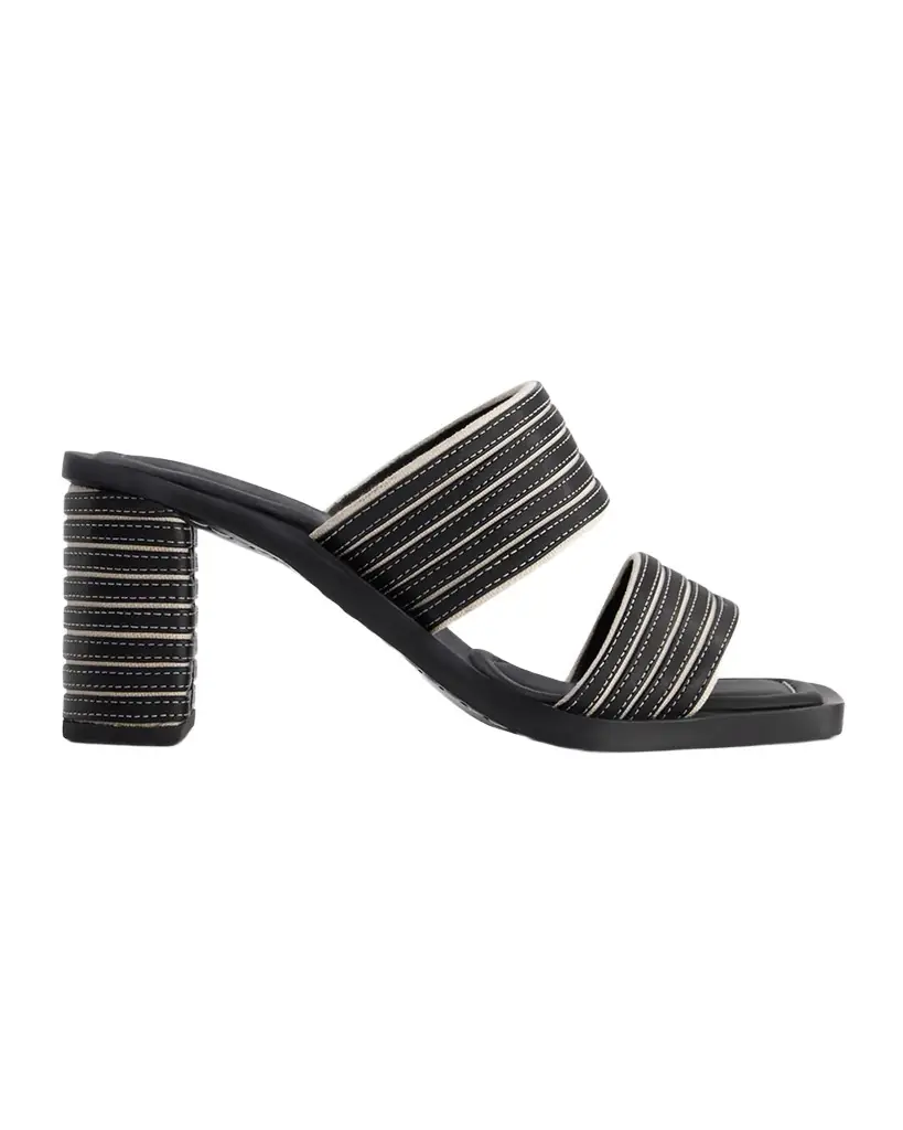 Bernardo 1946 Bari Bicolor Dual-Band Slide Sandals