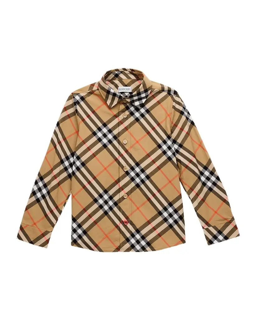 Burberry Boy 's Owen Check-Print Shirt