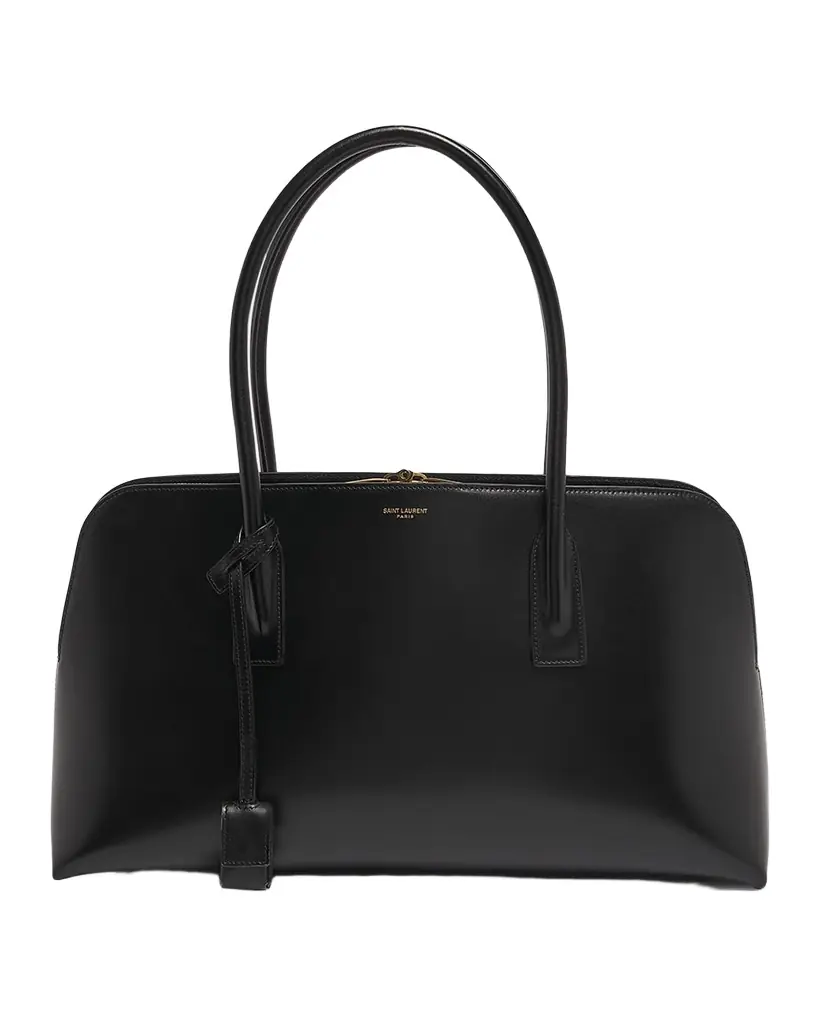 Saint Laurent Sac de Jour Large Bowling Top-Handle Bag in Leather