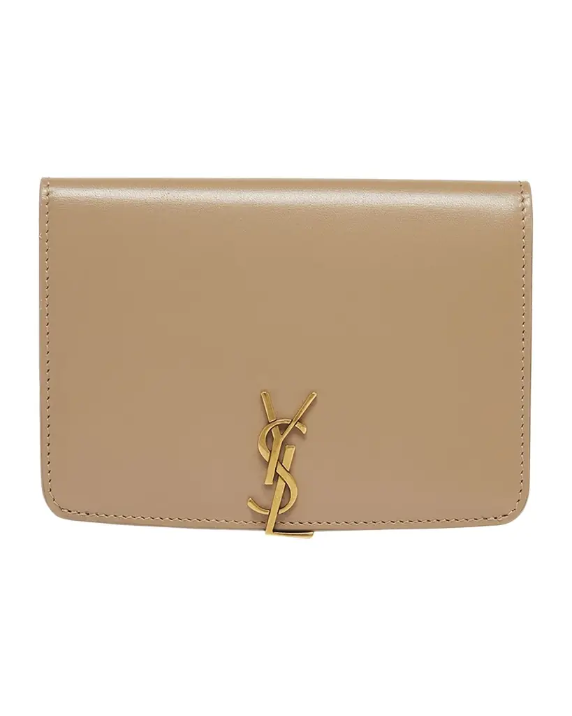 Saint Laurent YSL Passport Holder in Calfskin