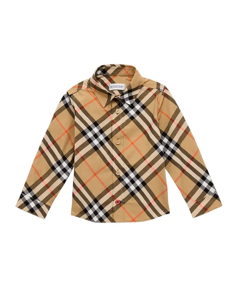 Burberry Boy 's Owen Check-Print Shirt