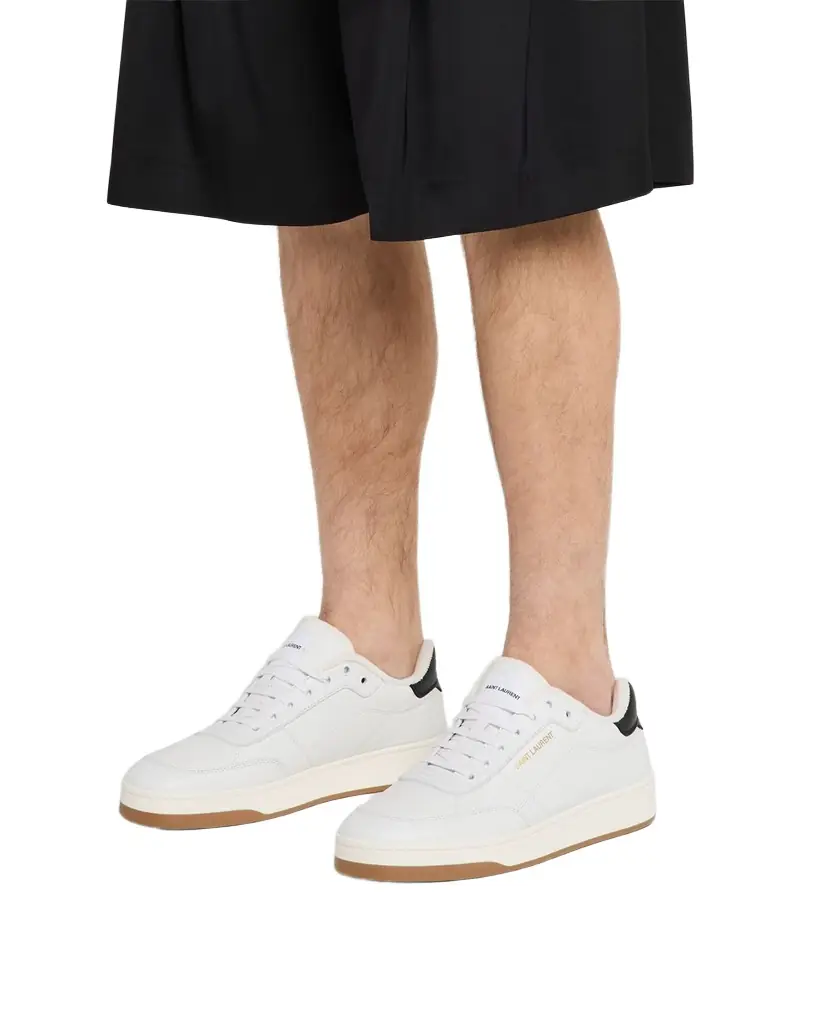 Saint Laurent Men 's SL/61 Leather Low-Top Sneakers