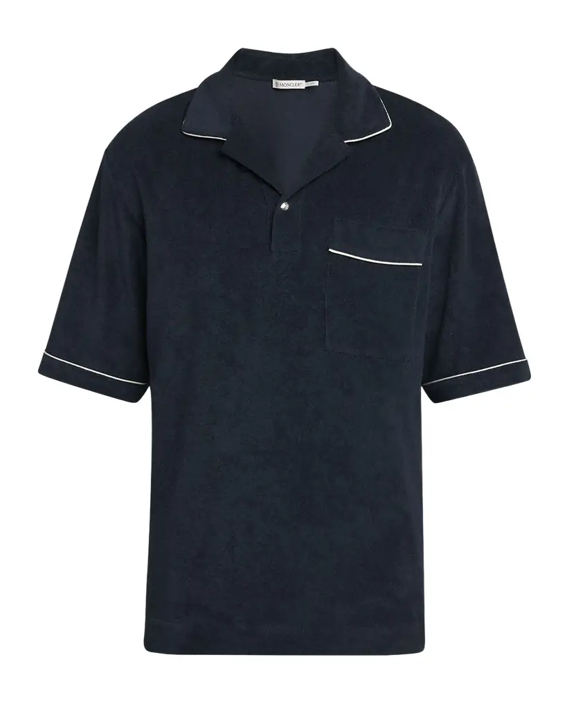 Moncler Men 's Terry Polo Shirt