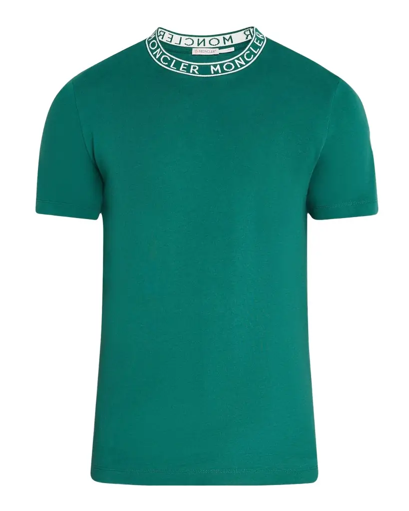 Moncler Men 's Logo-Collar Jersey T-Shirt