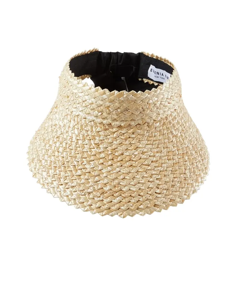 Eugenia Kim Ricky Braided Straw Visor