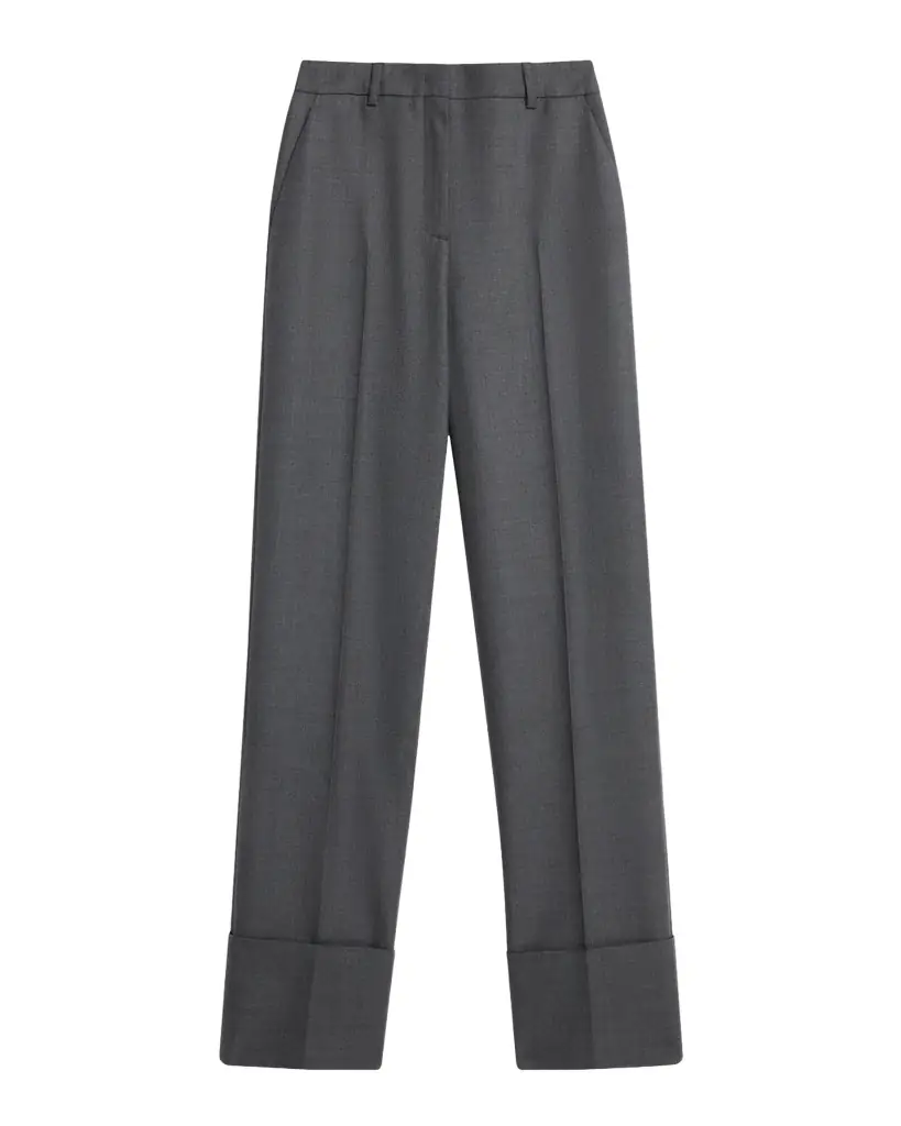 Valentino Garavani Cuffed Wool Trousers