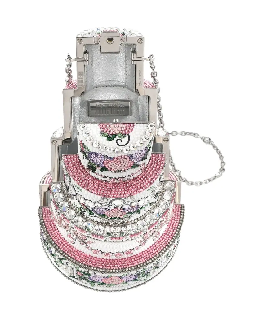 Judith Leiber Couture Tie The Knot Tiered Cake Clutch Bag
