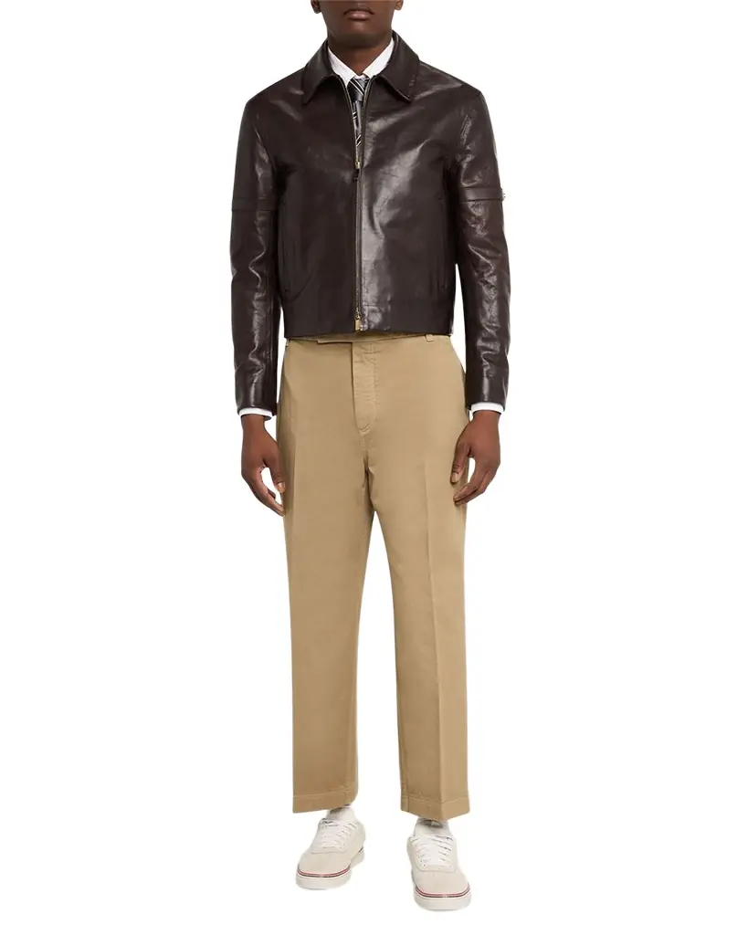 Thom Browne Men 's Garment-Dyed Chino Pants