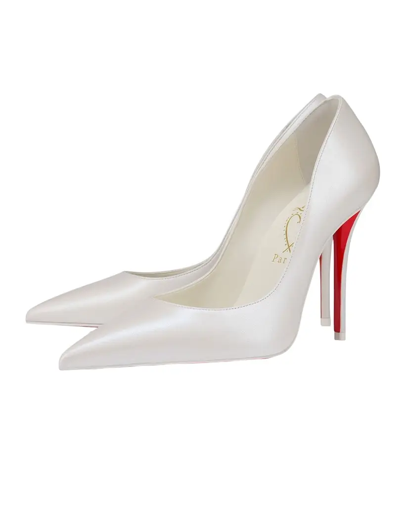 Christian Louboutin 100mm Miss Z Leather Pumps