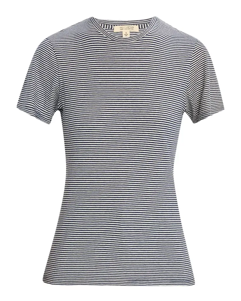 Nili Lotan Lana Striped Short-Sleeve T-Shirt