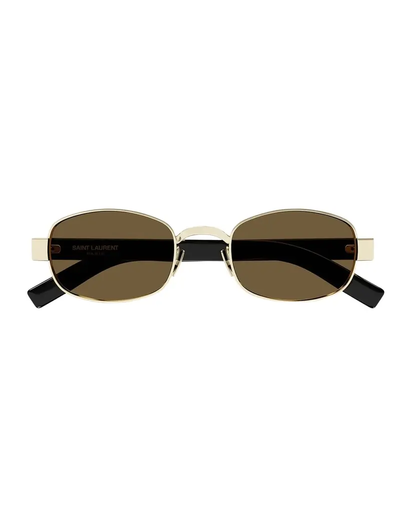 Saint Laurent Unisex Round Metal Sunglasses