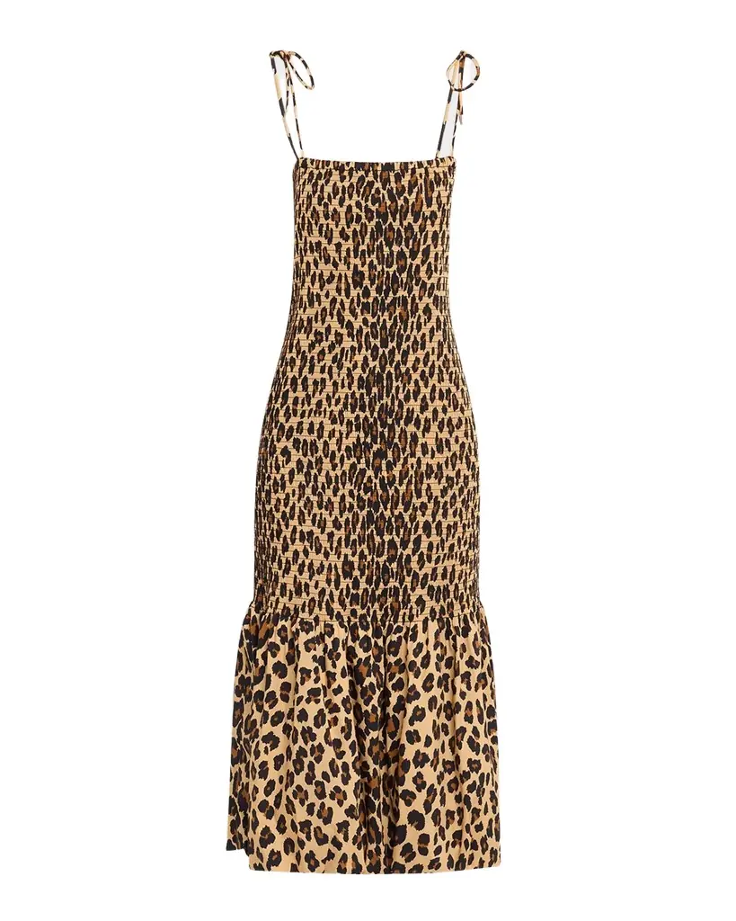 SIMONMILLER Canto Smocked Poplin Dress