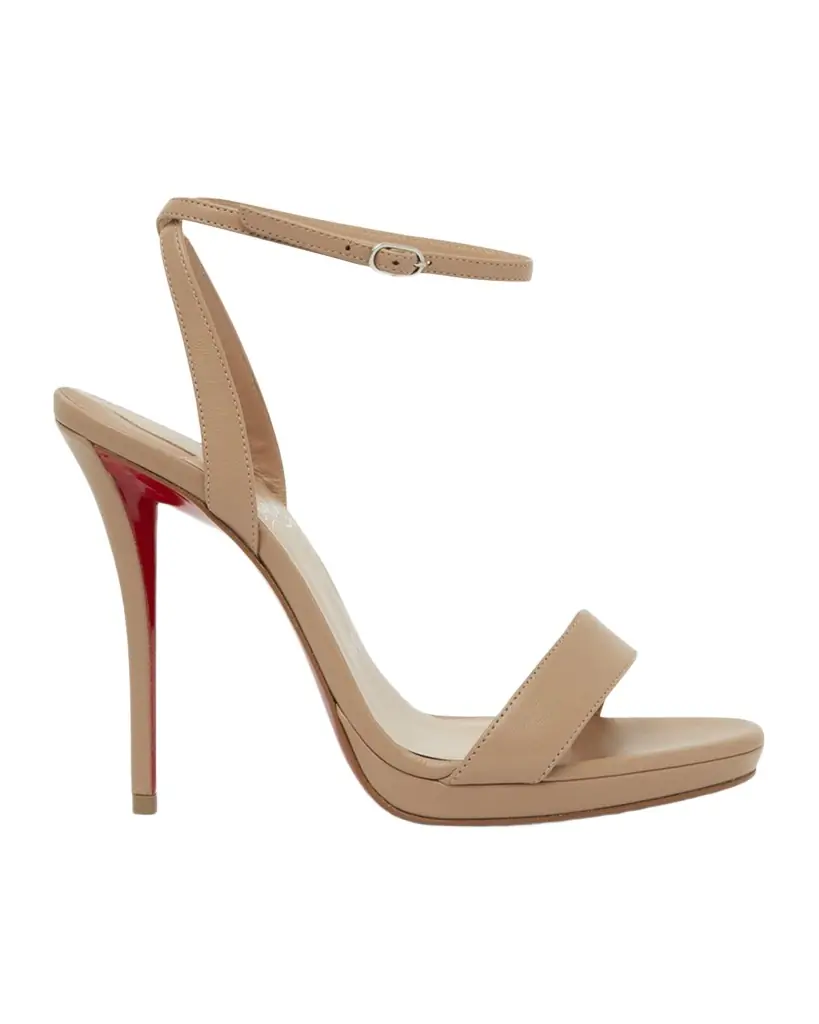 Christian Louboutin 120mm Miss Z Leather Ankle-Strap Sandals - Women's Shoes