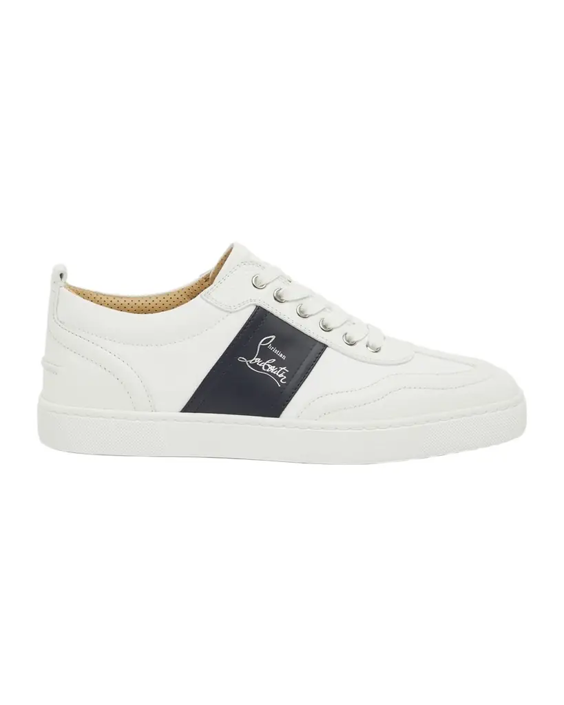 Christian Louboutin Men 's Retero Canvas and Leather Low-Top Sneakers