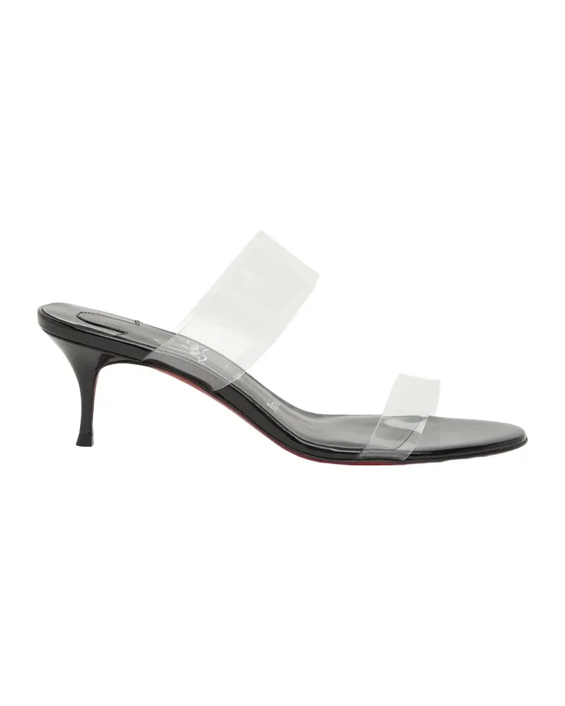 Christian Louboutin 55mm Just Nothing Clear Slide Sandals
