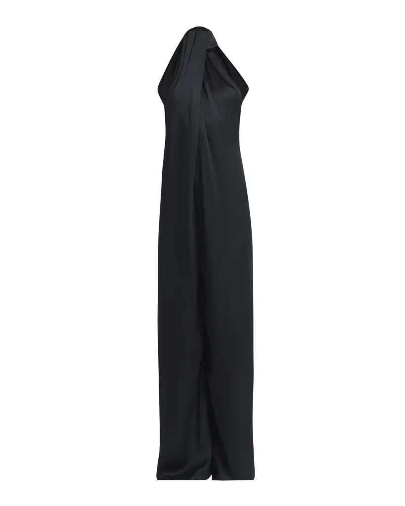 Stella McCartney Envers Draped Satin Halterneck Jumpsuit
