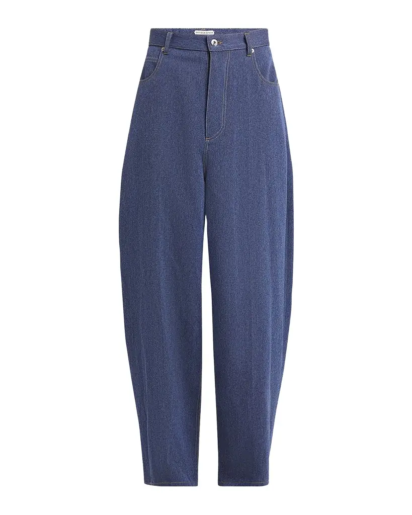Bottega Veneta Men 's Wide-Leg Drill Trousers