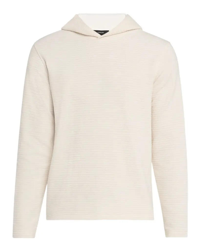 Vince Men 's Double-Face Textured Hoodie