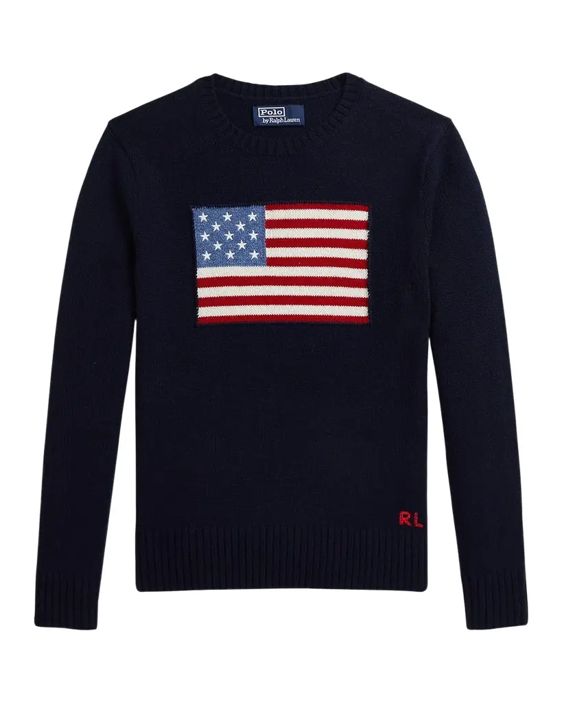 Polo Ralph Lauren Boy 's American Flag Cashmere Sweater