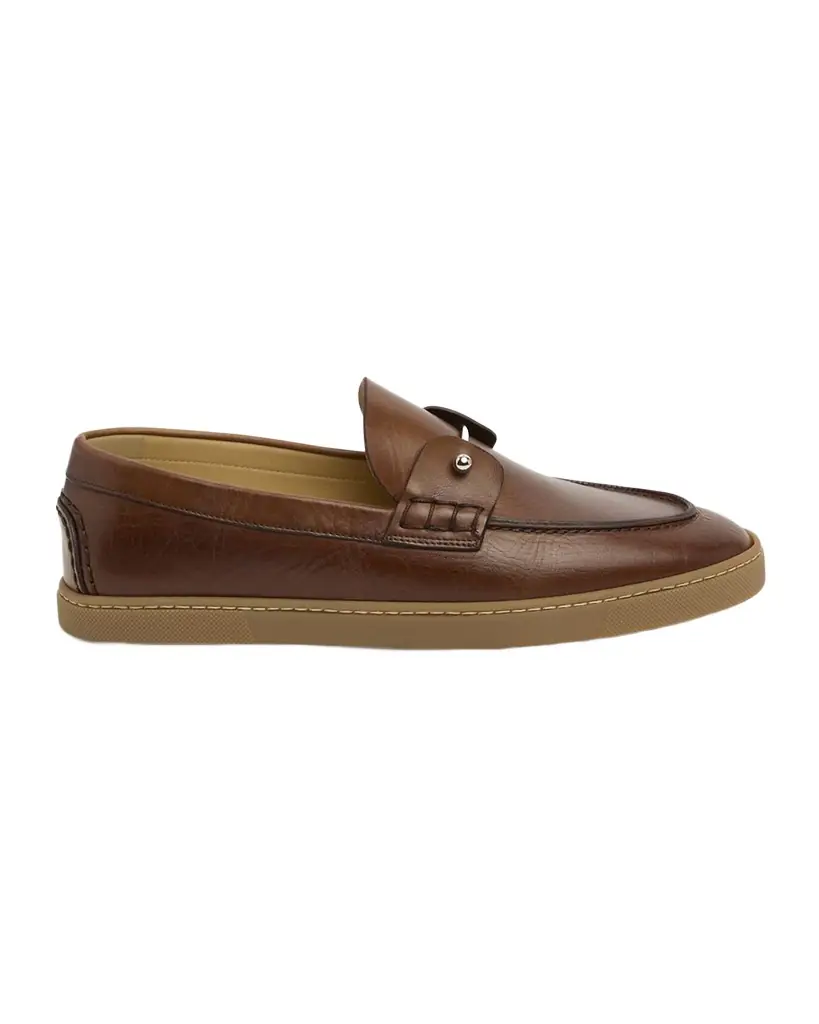 Christian Louboutin Men 's Chambeliboat Leather Loafers