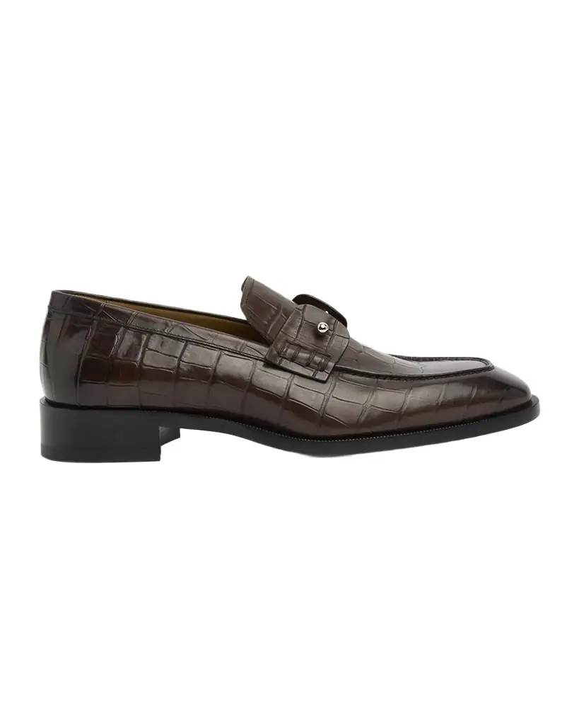 Christian Louboutin Men 's Chambelimoc Croc-Effect Loafers - Women's Shoes