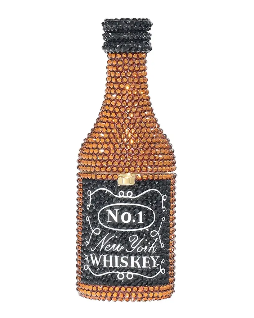 Judith Leiber Couture Mini New York Whiskey Crystal Pillbox