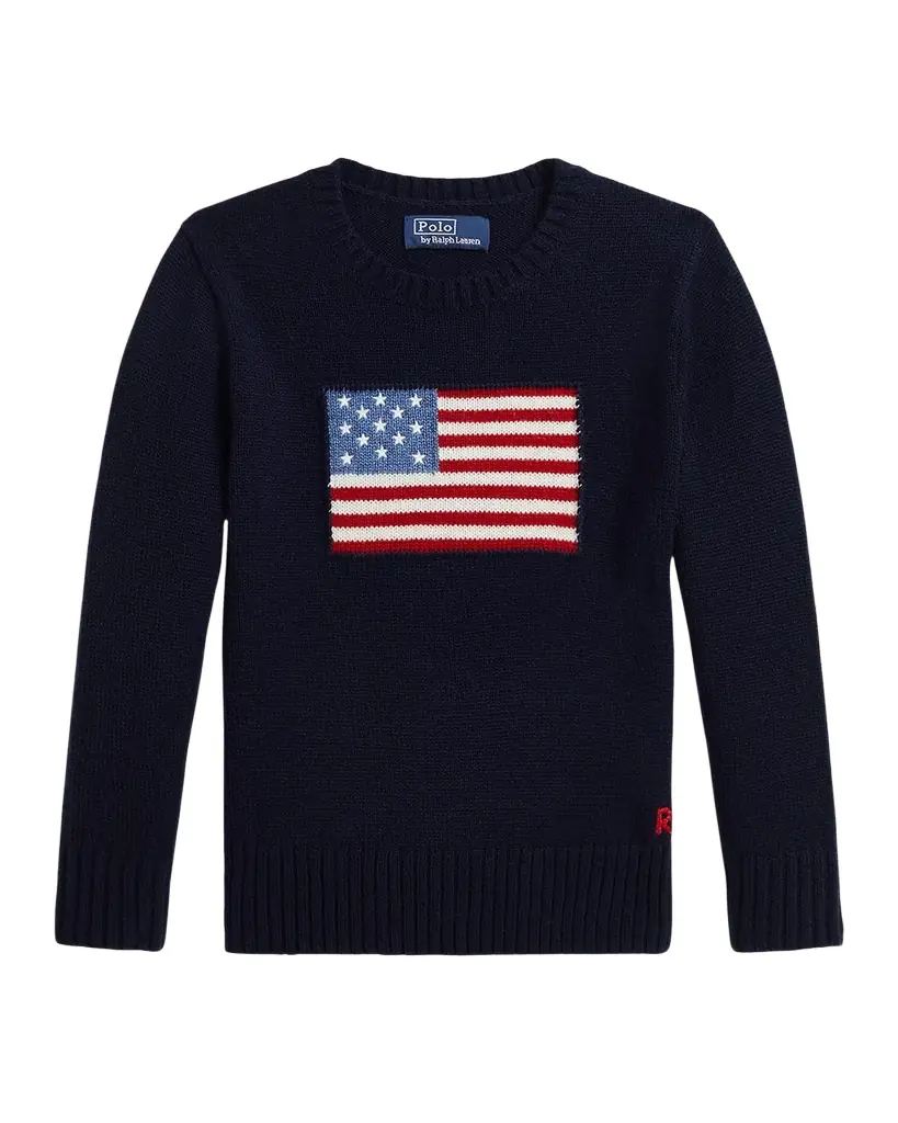 Polo Ralph Lauren Boy 's American Flag Cashmere Sweater