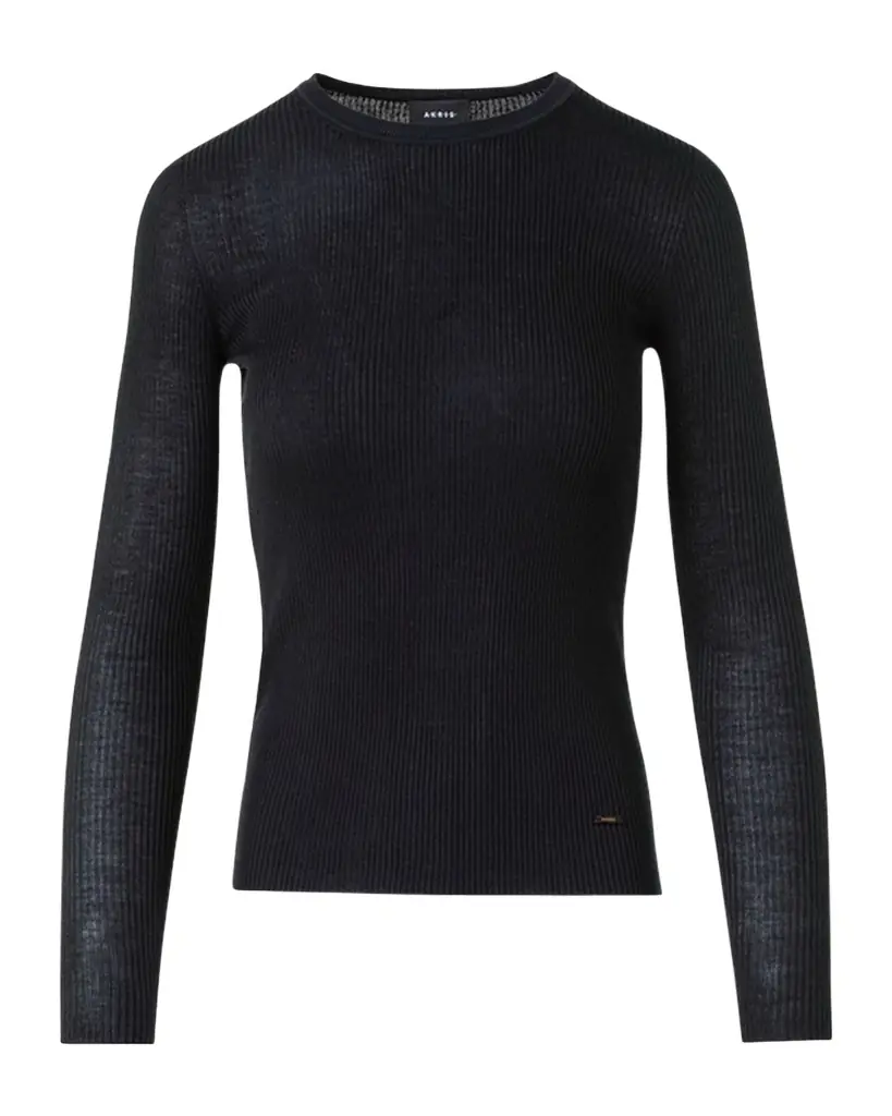 Akris Seamless Rib Knit Fitted Sweater