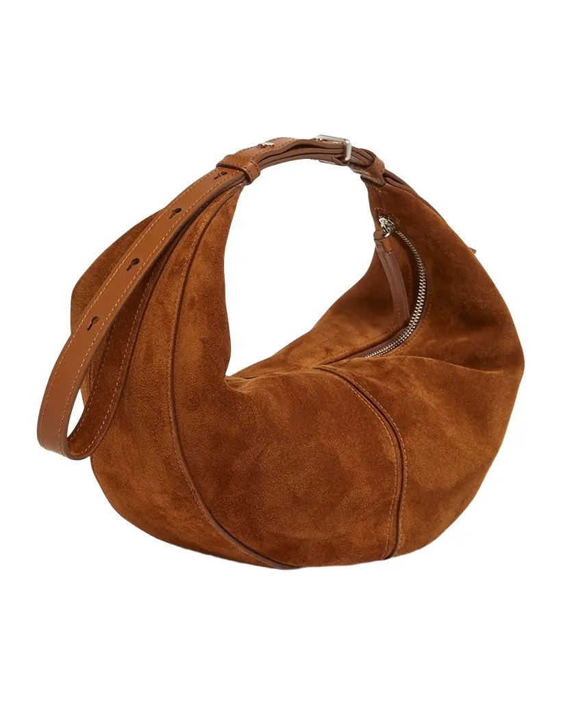 Proenza Schouler Slide Zip Suede Shoulder Bag