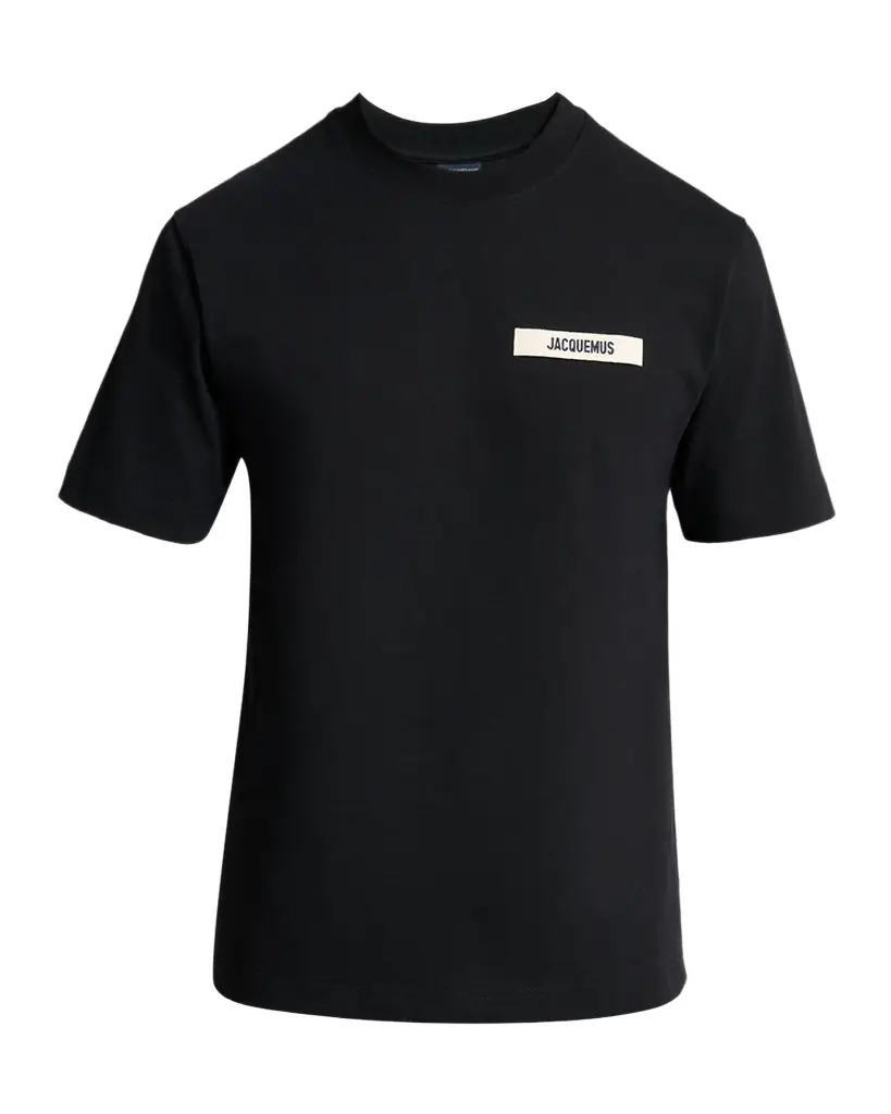 Jacquemus Men 's Grosgrain Logo Crewneck T-Shirt