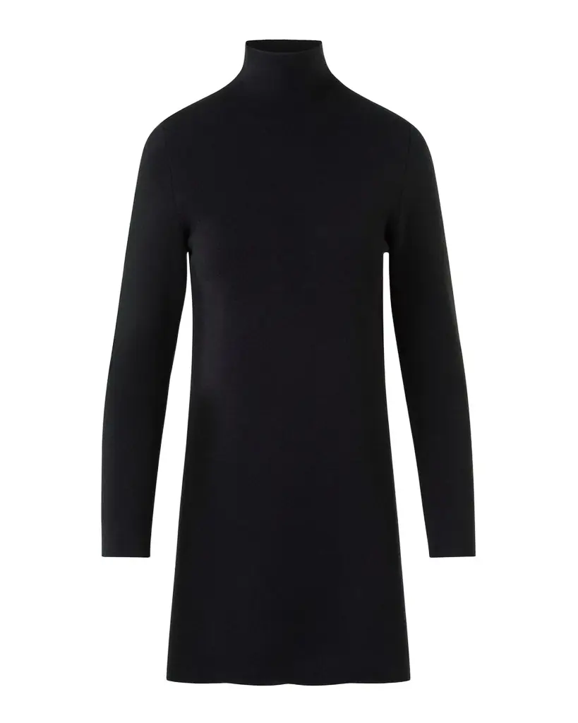 Akris Turtleneck Cashmere-Silk Milano Knit Tunic Sweater