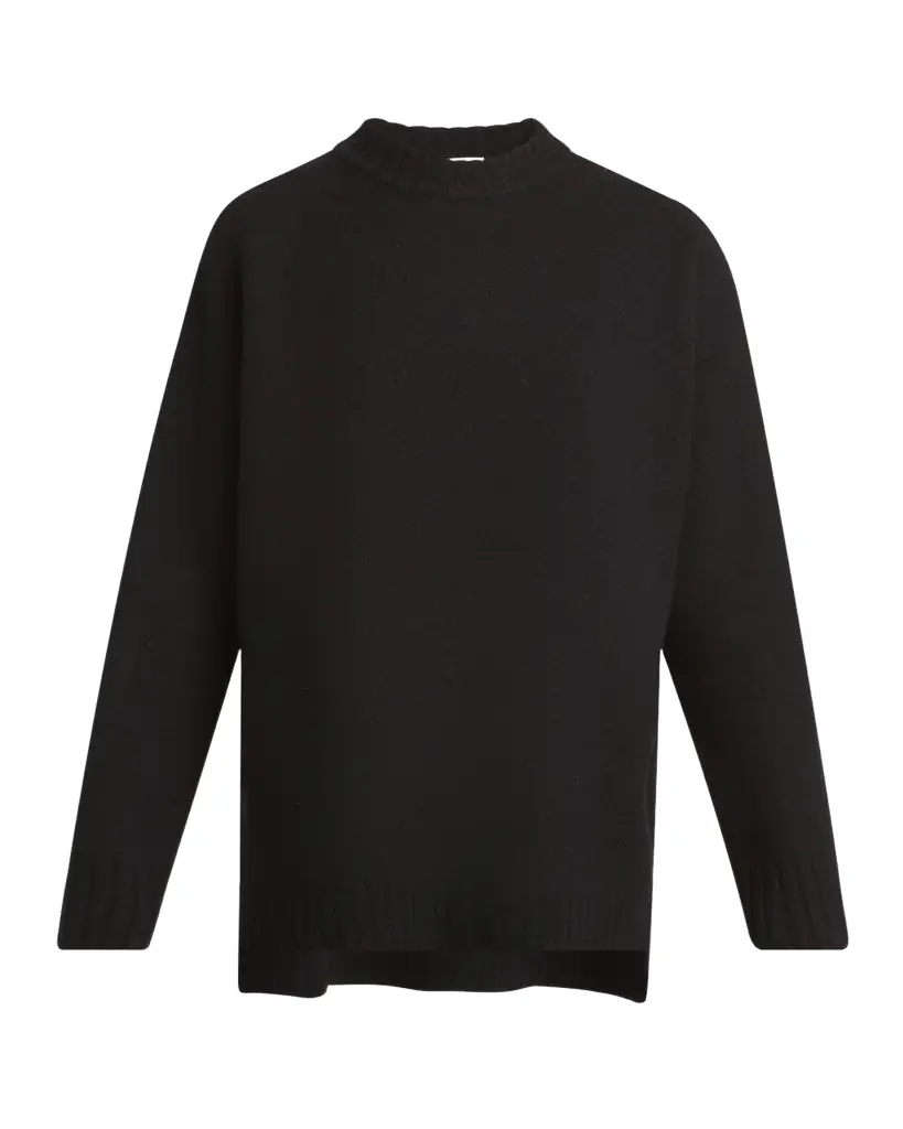 Jil Sander Superfine Merino Wool Oversized Crewneck Sweater