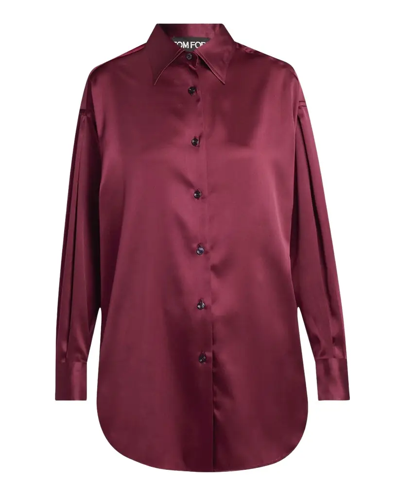 TOM FORD Button-Down Silk Shirt